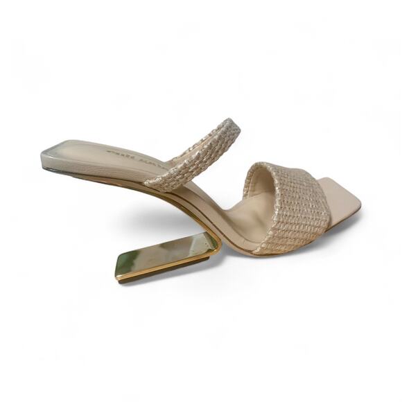 Cult Gaia Beige High Heeled Rene Sandals - Size 7.5 (37.5 EU) - Picture 2 of 8